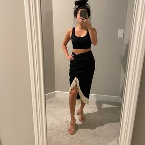 Black Tulum Vibe Skirt - SHEIN XS